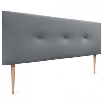 Cabecero Acolchado Liso con Botones y Patas 160x105cm