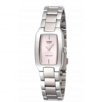 Reloj Casio Enticer Lady con Esfera Rosa, 21 mm, Acero Inoxidable