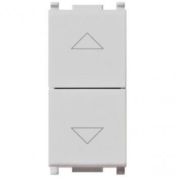 Vimar Plana Silver 14062 Door Chime with Two-Button Interlock Mechanism