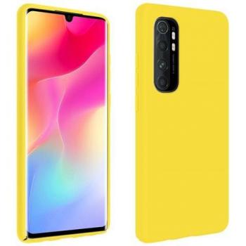 Protezione Avizar in Silicone per Xiaomi Mi Note 10 Lite – Opaca, Semi‑Rigida, Soft Touch, Giallo