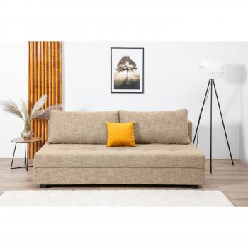 Begeintes Schlafsofa DARIA – 194 cm Breite, 41 cm Höhe, 90 cm Tiefe