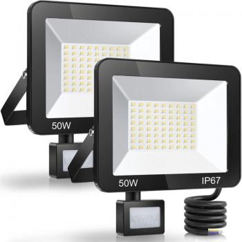 Éclairage Extérieur 50W LED avec Détecteur de Mouvement