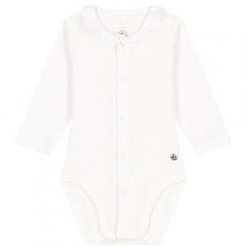 Body Petit Bateau Blanc Manches Longues 1 mois
