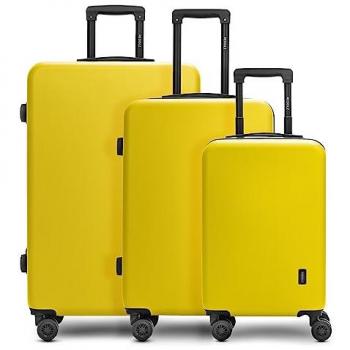 Redolz Koffer Set Essentials 09, 3-teilig, 4 Rollen, Schwarz