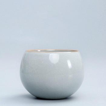 Ceramic Tea Bowl Set with Plum Blossom