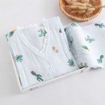 Spring Autumn Nursing Pajamas for Pregnant Women