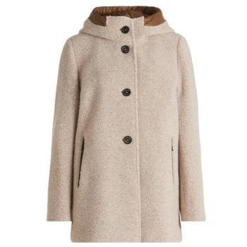 Beige Bouclé Wolljacke von Gil Bret, tailliert