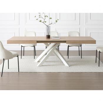 Mesa Extensible Catonav Natural y Blanco