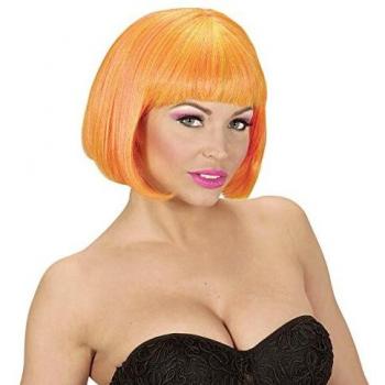 Parrucca Valentina mista arancione e giallo fluorescente