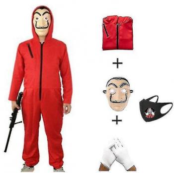 Máscara Facial de la Casa de Papel en Tamaños S-XXXL