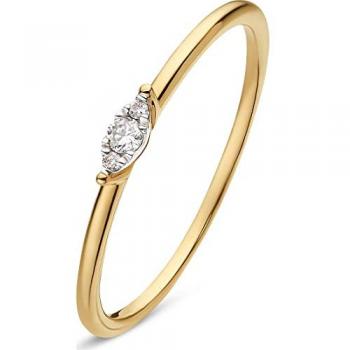 CHRIST Diamantring CHRIST Damen-Damenring 375er Gelbgold 3 Diamant