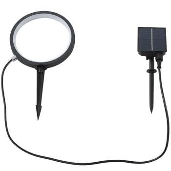 Lindby Syrene Solar LED Ground Light, 18 cm, Black Aluminium