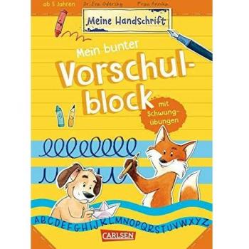 Mein bunter Vorschulblock mit Schwungübungen