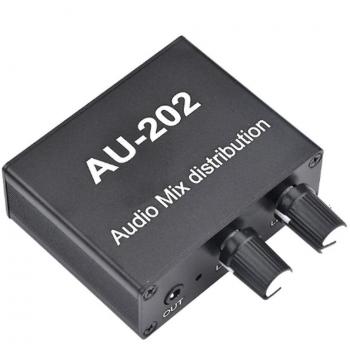 Mezclador Estéreo AU-202 Control de Potencia