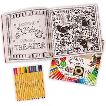 Stabilo Serenity Seeker Art Therapy Book and Pen Set