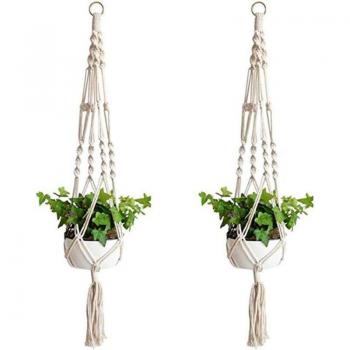 Cesto & Vaso Duo: Appendiabiti in Cotone – Supporto Piante