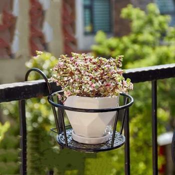 Iron Balcony Planter Rack