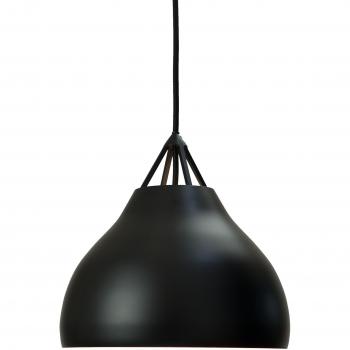 Dyberg Larsen – Lampada Pyra a sospensione Ø 23 cm, colore nero, corpo in metallo
