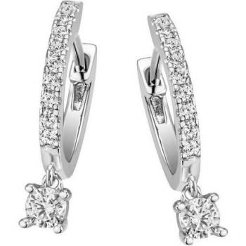 Zirkonia Creole Set von Firetti – Silber 925, glitzernde Solitaire-Optik