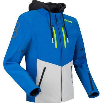 Giubbotto Moto Bering Rotor Blu Chiaro Grigio S (S)
