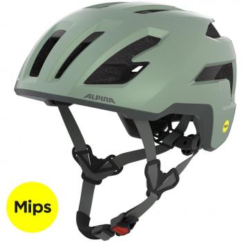 Grüner ALPINA Taunus Gravel MIPS Helm für Radsport – Größe 52-56
