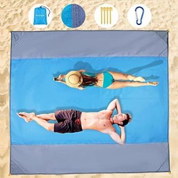Wzlemom Outdoor Picknickdecke – 240x260 cm, sandfrei, wasserdicht