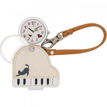 Fieldwork Brown Cat Piano Charm Watch