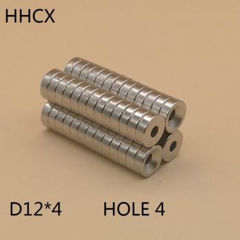 100pcs Disk Magnet 12x4mm N35 Neodymium Countersunk