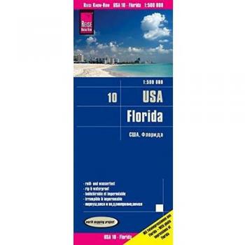 Reise Know-How Verlag Peter Rump Reise Know-How Landkarte Usa 10, Florida (1:500.000): World Mapping Project