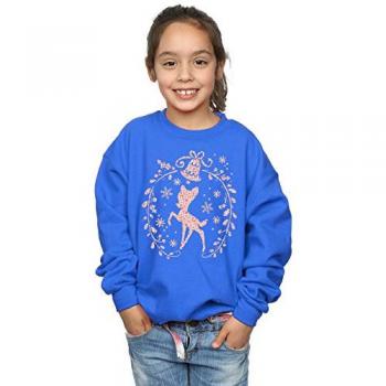 Disney Bambi Christmas Wreath Sweatshirt Royal Blue