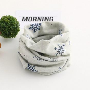 Collier chaud en coton avec décor neigeux pour enfants