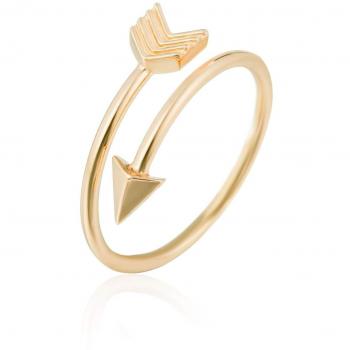 GD GOOD.designs EST. 2015 Bague Dame Design Flèche en Or Rose