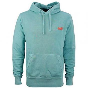 Superdry Hoodie OL, Bleu (Pastelline Turquoise T7i), S Homme