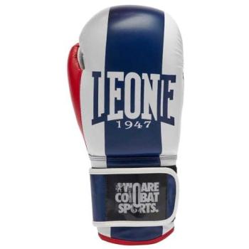 Leone 1947 Color Block Boxing Gloves – Triple‑Color (Navy/White/Red), 12oz Unisex