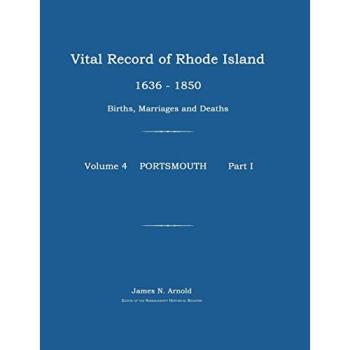 Vital Record of Rhode Island 1636-1850