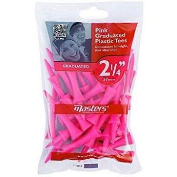 Masters Gfa141 abgestufte Kunststoff‑Tees – 25 Pcs, rosa/pink, 2 ¼ Zoll