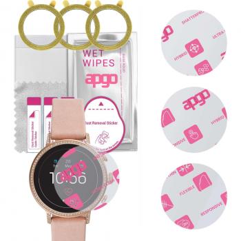 3x apgo Protector de Pantalla Híbrido para Fossil FTW6015 Q Venture