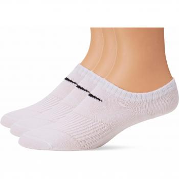 Nike 3 Pack White No Show Socks with Swoosh