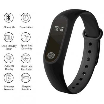 Bracciale Fitness Smartwatch Bluetooth con Contapassi e Cardiofrequenzimetro