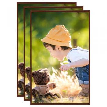 Cadres photo table Bronze 3 pcs 13x18 cm MDF