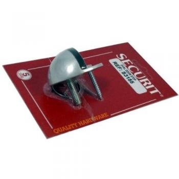 Securit Aluminium Oval Door Stop 50mm