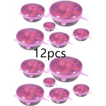 Couvercles Extensibles Silicone 6/12 – Bol, Poêle, Micro‑Ondes