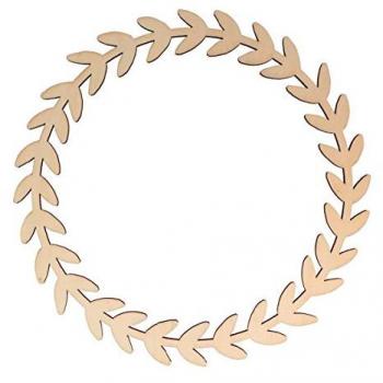 Couronne de bois à décorer