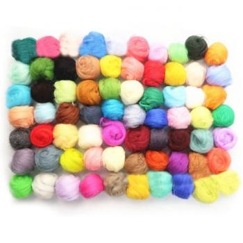 40 Colors 5g Wool Felting Fiber for DIY Projects