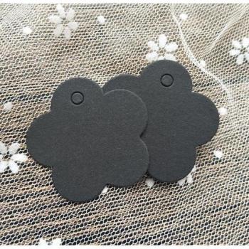 Fleur suspendue en kraft – 100 pièces, couleur noire et blanche