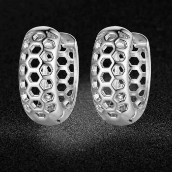 Bijoux en cuivre : boucles d'oreilles hexagonales pour femmes