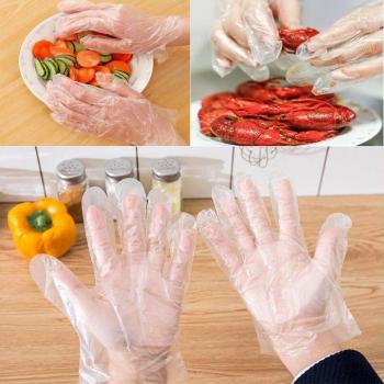 Gants de cuisine jetables en plastique