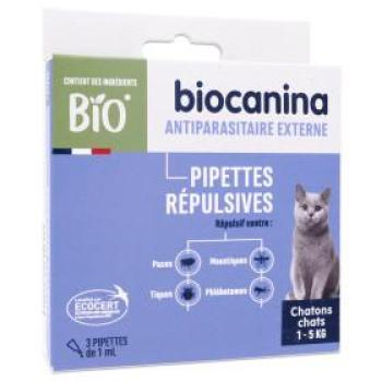 Pipettes Répulsives pour Chats Biocanina 3 unités