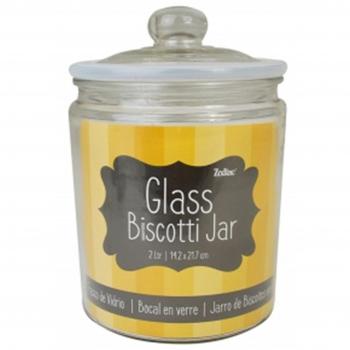 Zodiac Yellow Glass Biscotti Jar 2 Litre NWT3724