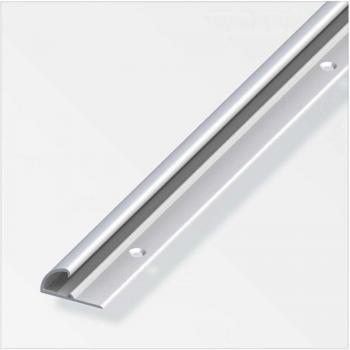 Profilo di finitura 26x13 alluminio argento, 1 metro